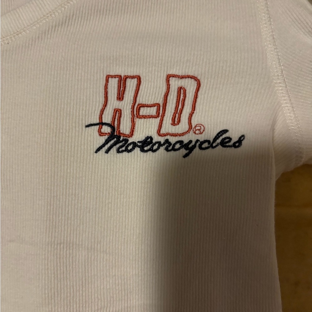Harley-Davidson Cream Ribbed Shirt - Picture 2 of 4